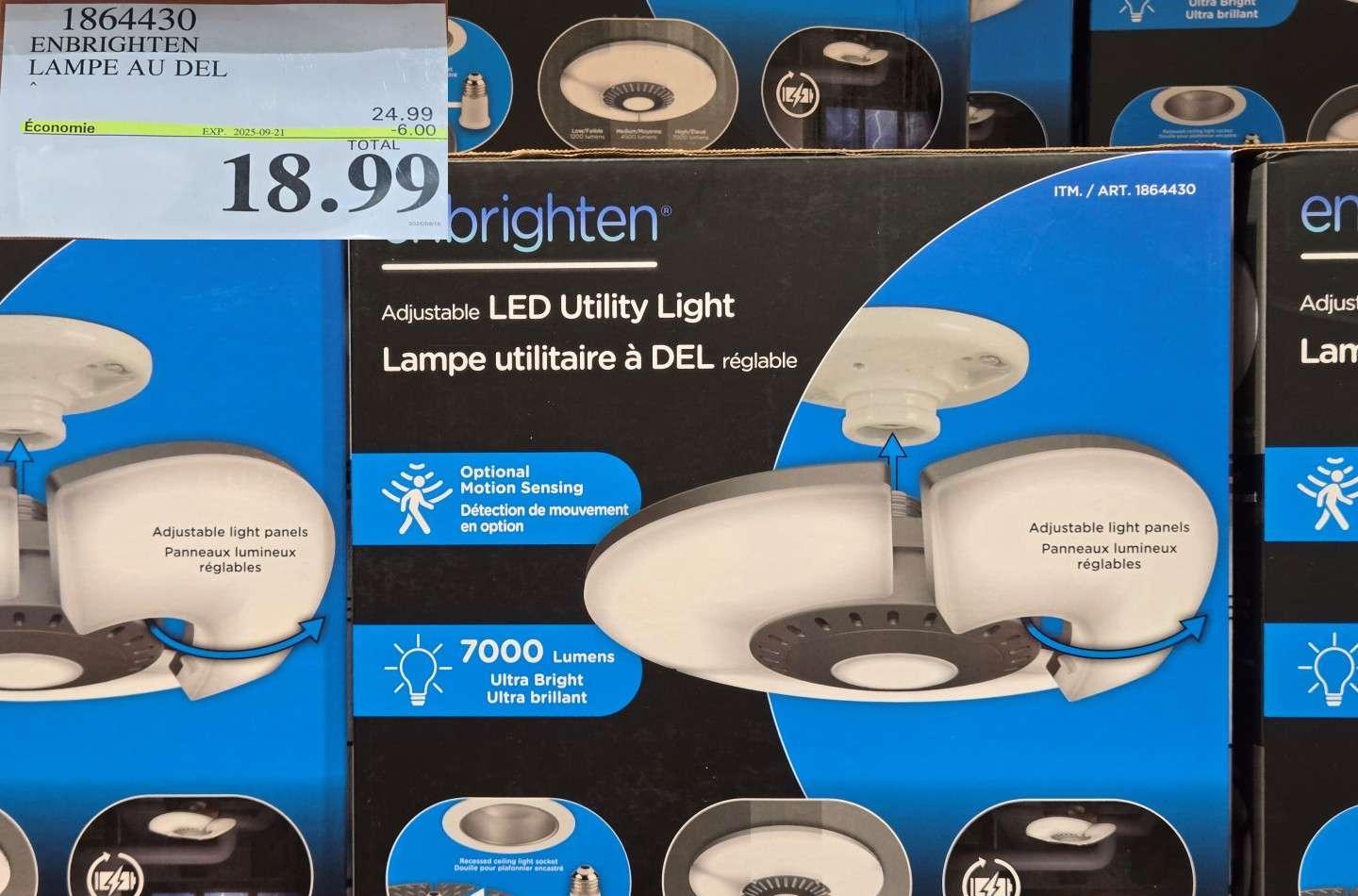 ENBRIGHTEN LAMPE AU DEL at Costco