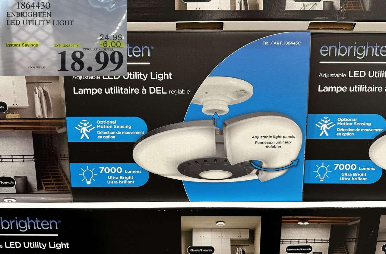 ENBRIGHTEN LED UTILITY LIGHT - Costco Canada deal - Save $6.00 - Home and Kitchen