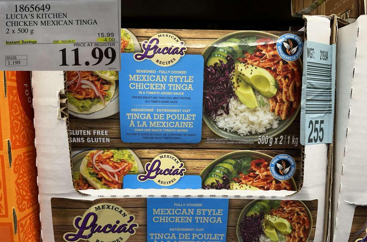 LUCIA'S MEXICAN RECIPE CHICKEN TINGA 2 X 500G at Costco
