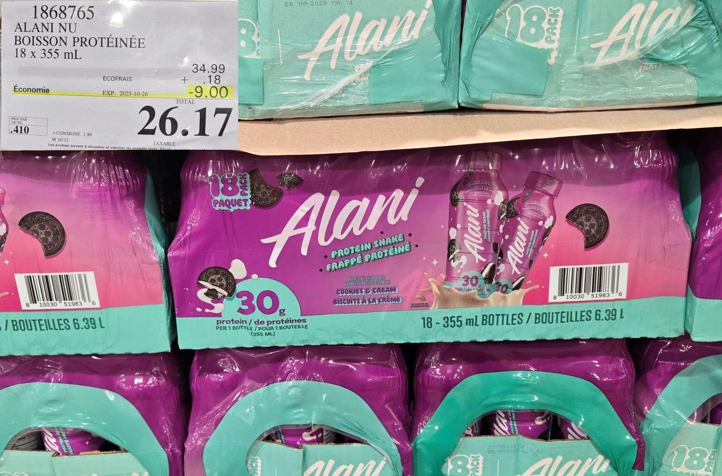 ALANI NU  BOISSON PROTEINEE 18 x 355 mL at Costco
