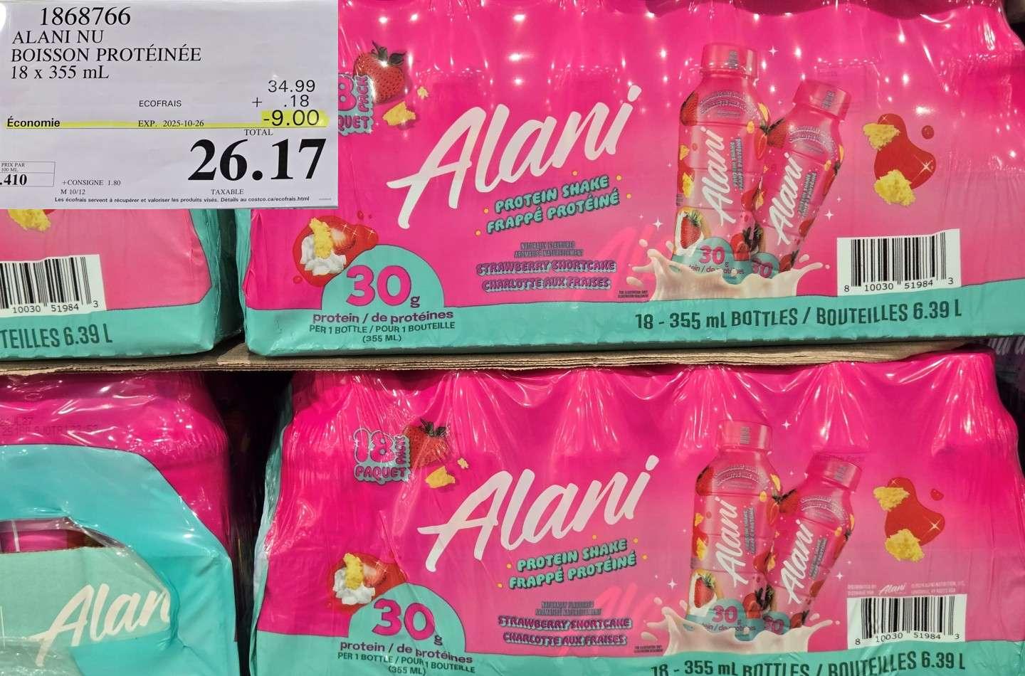 ALANI NU BOISSON PROTEINEE  18 x 355 mL at Costco