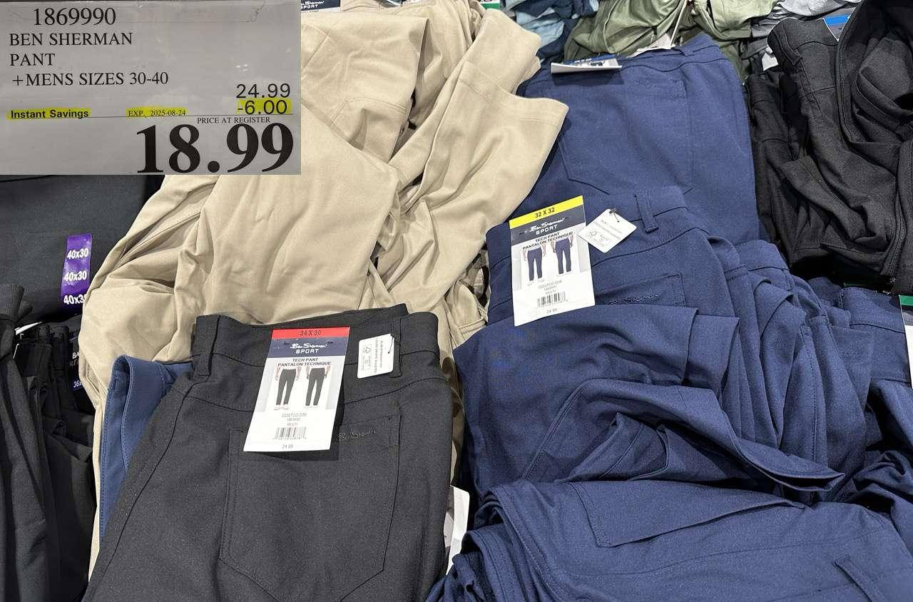 BEN SHERMAN 5 POCKET PANT MENS SIZES 30-40 at Costco