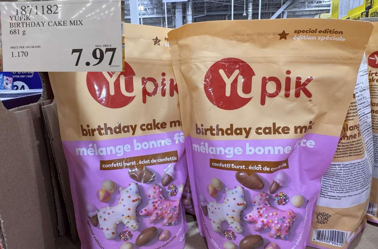 YUPIK BIRTHDAY CAKE MIX 681 G at Costco