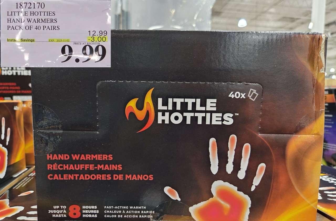 LITTLE HOTTIES HAND WARMERS PACK OF 40 PAIRS at Costco