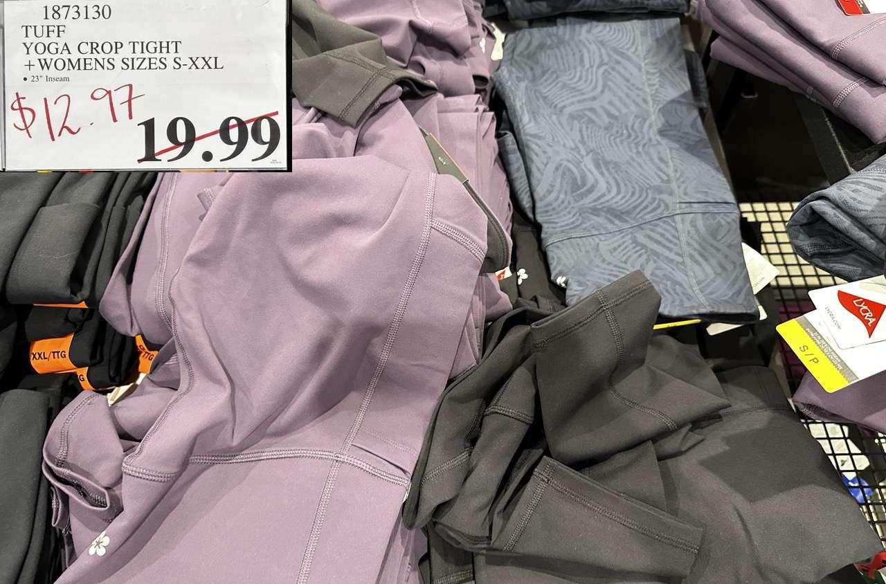 TUFF YOGA CROP TIGHT WOMENS SIZES S-XXL at Costco