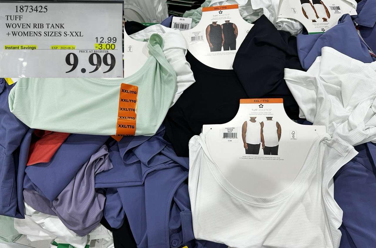 TUFF WOVEN RIB TANK WOMENS SIZES S-XXL at Costco