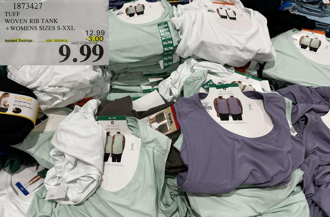 TUFF WOVEN TANK WOMENS SIZES S-XXL at Costco
