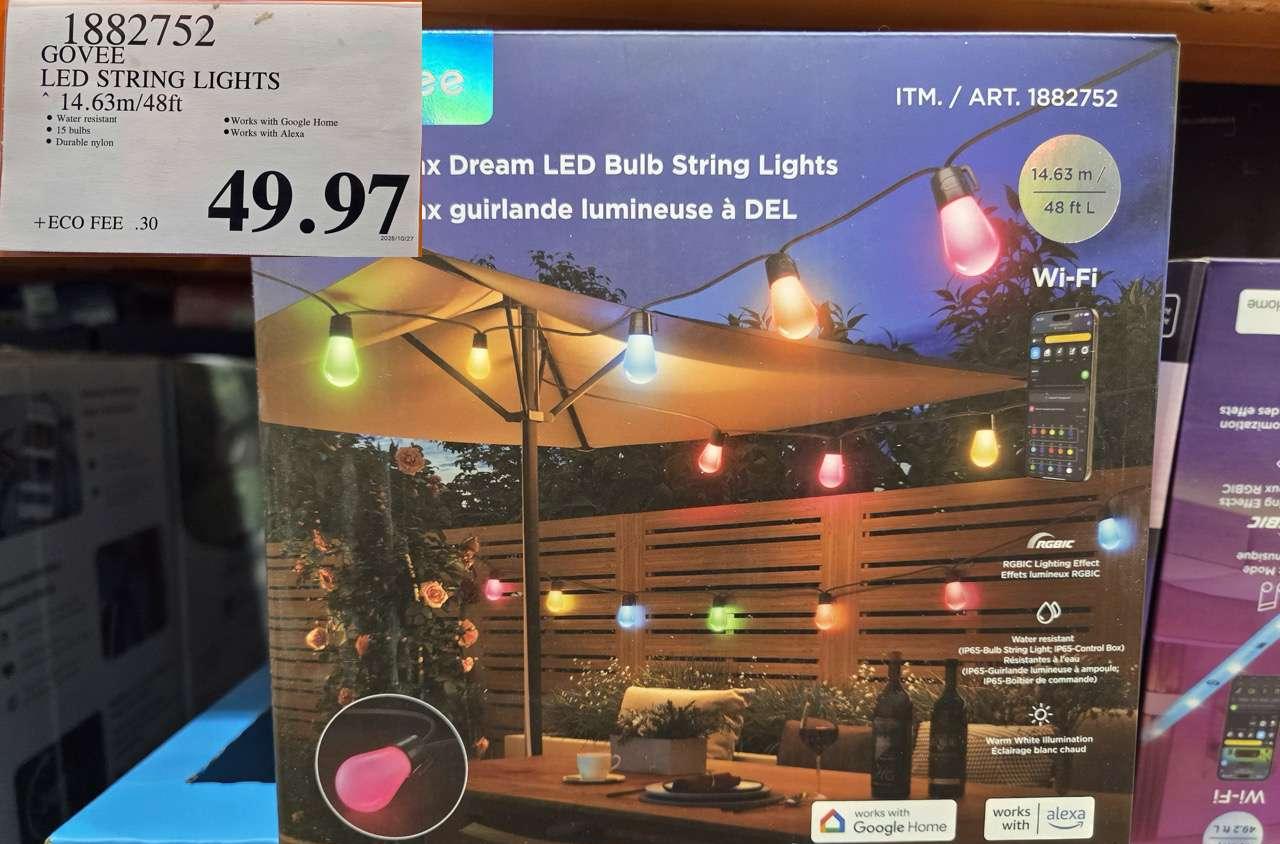 GOVEE LED STRING LIGHTS 14.63M/48FT at Costco