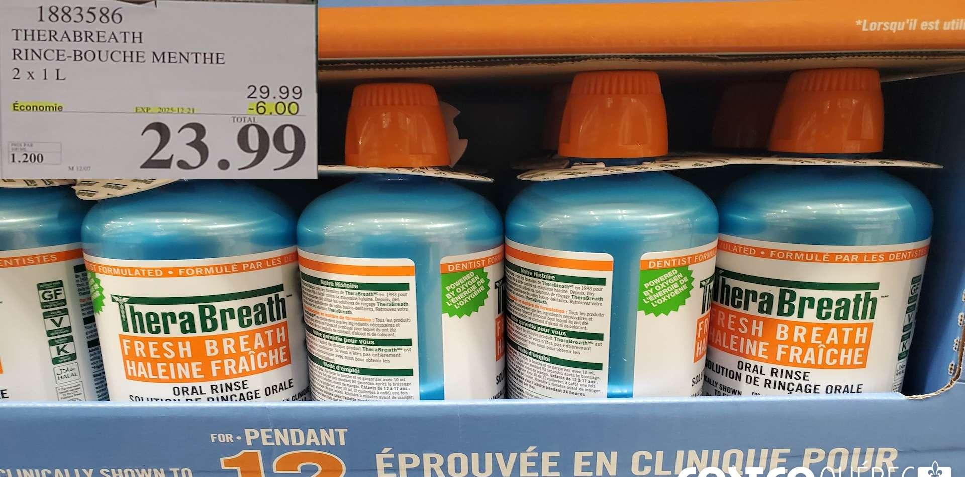THERABREATH RINCE-BOUCHE MENTHE at Costco