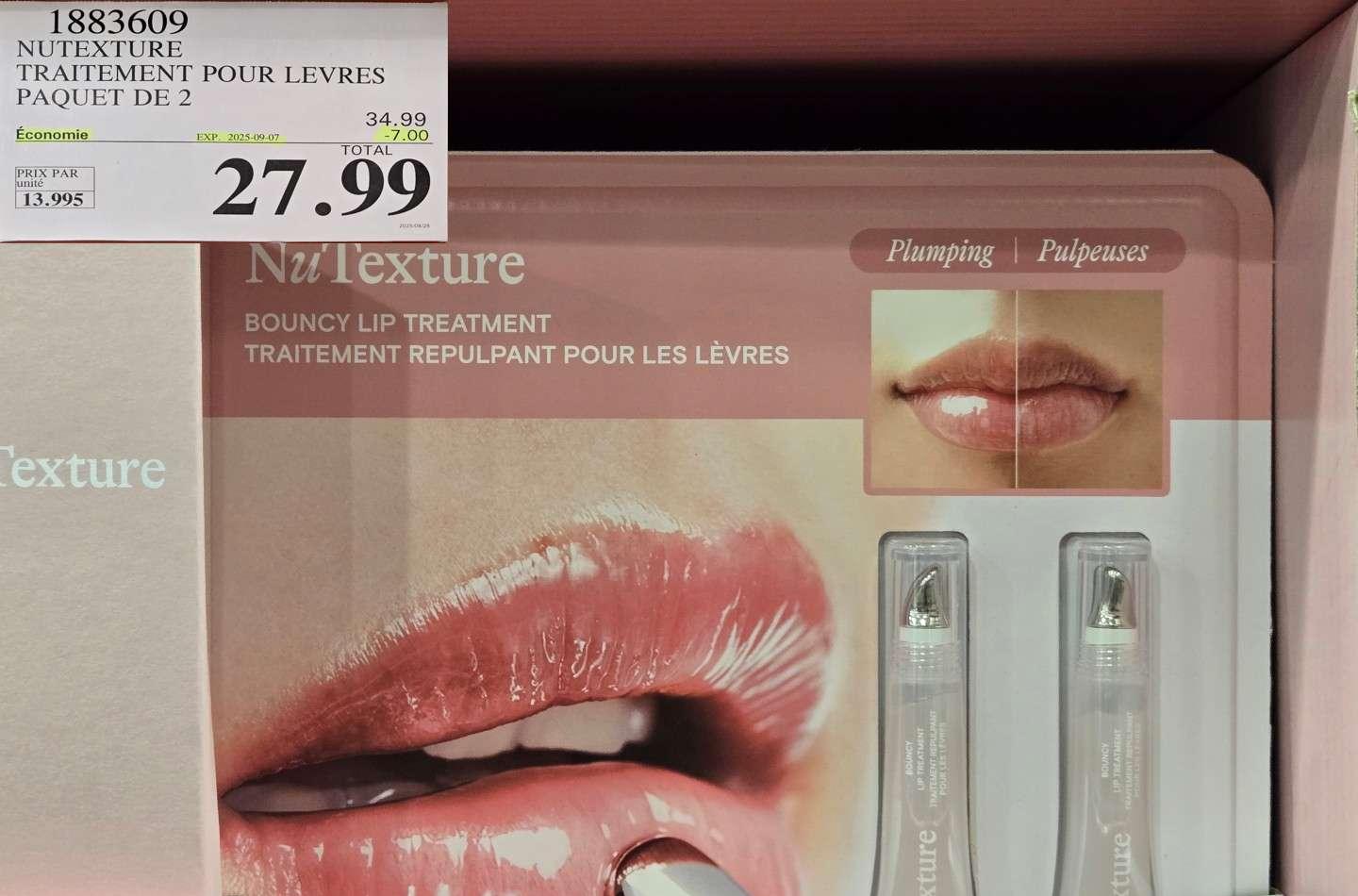NUTEXTURE TRAITEMENT POUR LEVRES PAQUET DE 2 at Costco