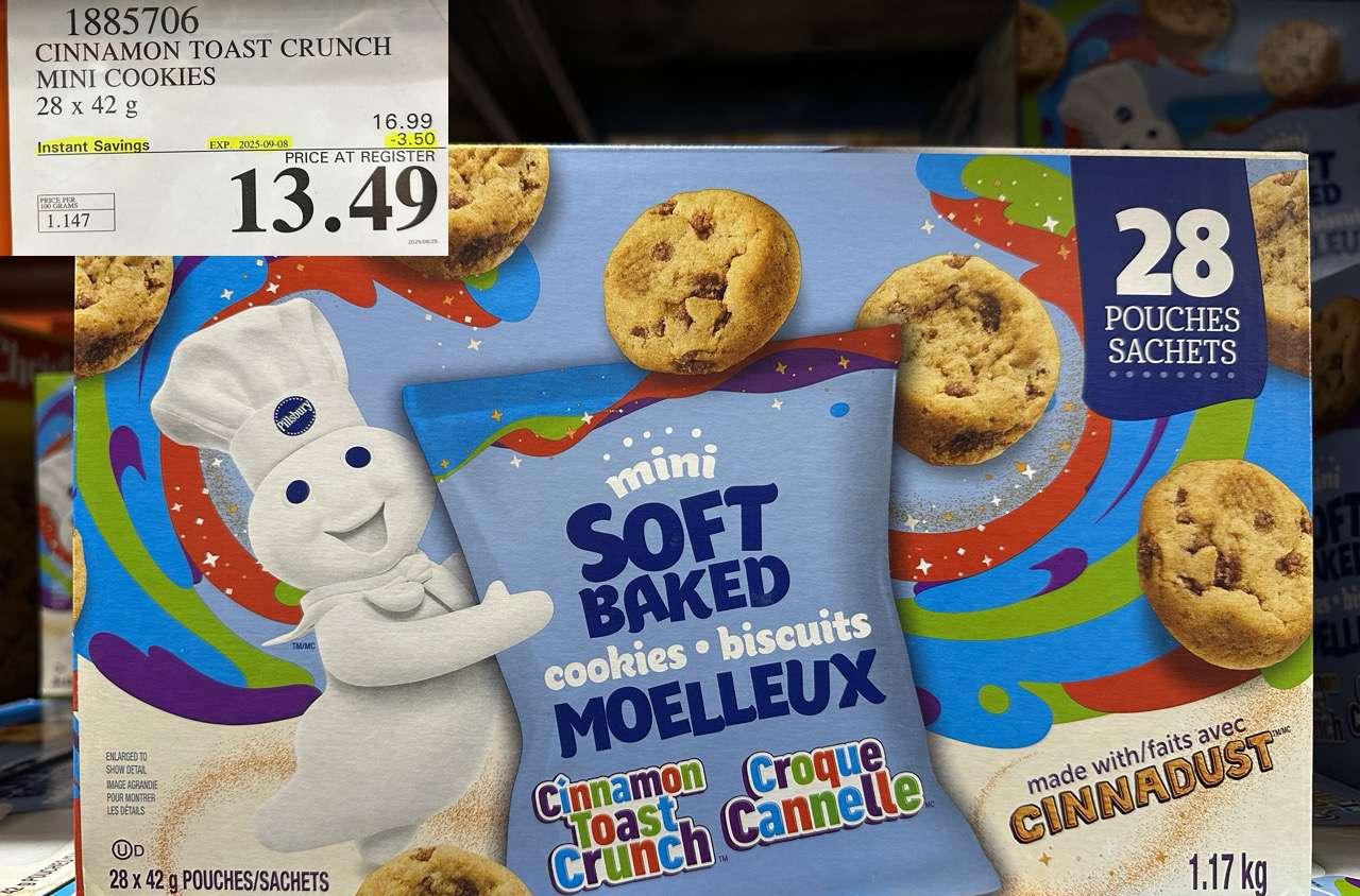 CINNAMON TOAST CRUNCH MINI COOKIES 28 X 42G at Costco