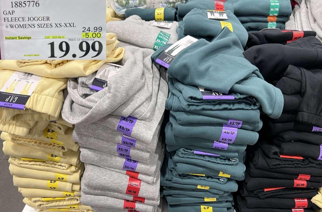 GAP FLEECE JOGGER WOMENS SIZES XS-XXL at Costco