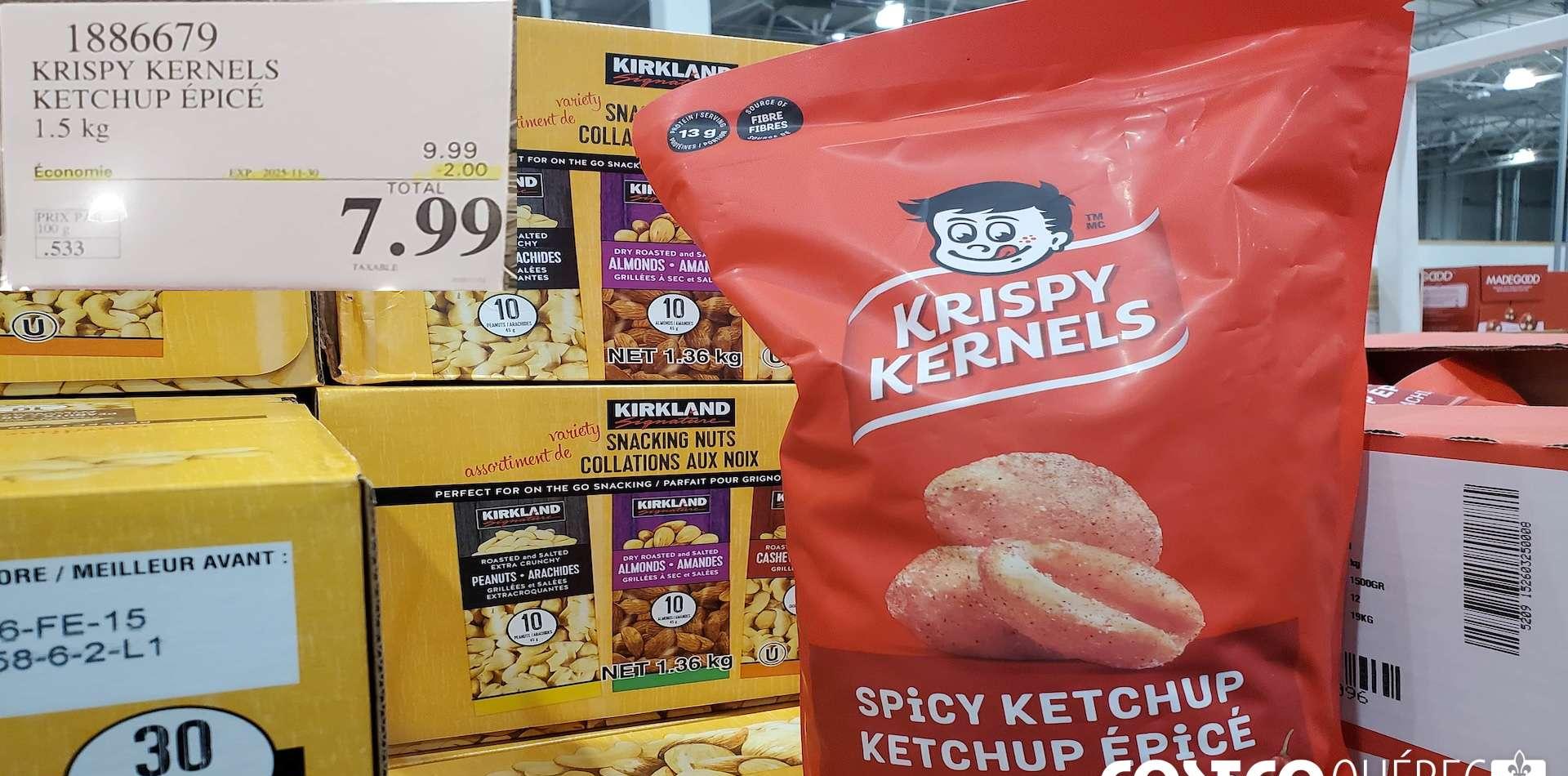KRISPY KERNELS KETCHUP EPICE 1.5KG at Costco