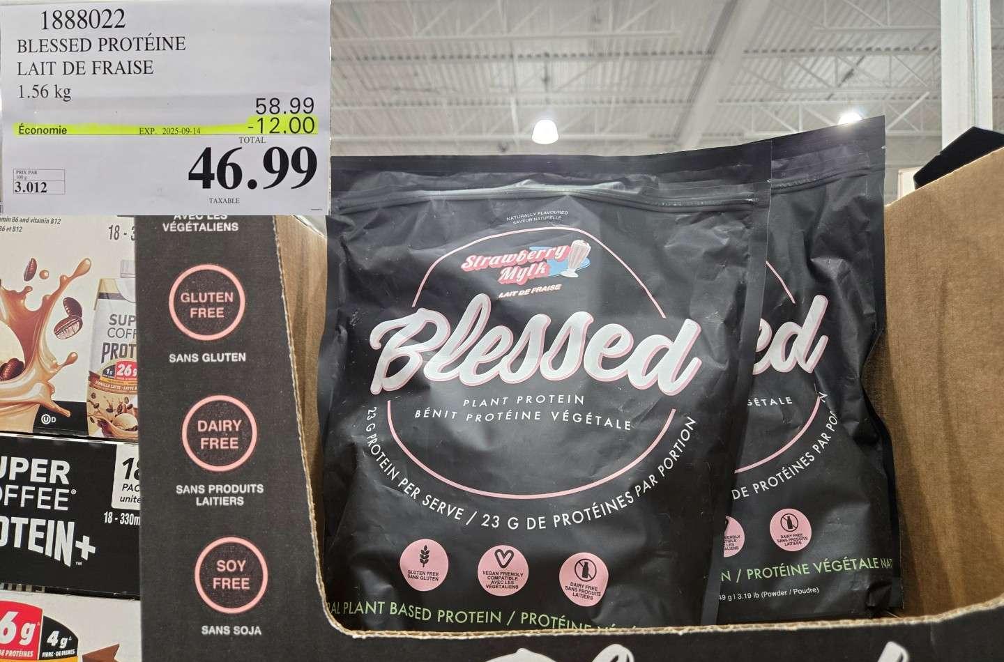BLESSED PROTEIN FRAISE MYLK 45 PORTIONS at Costco