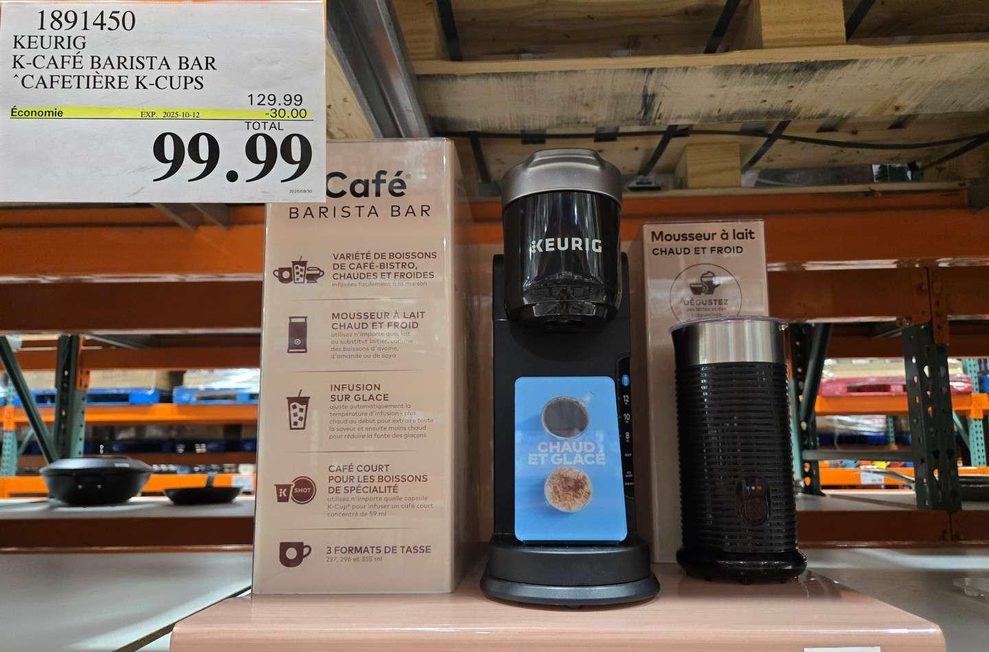 KEURIG K CAFE BAR’STA BAR CAFETIERE at Costco