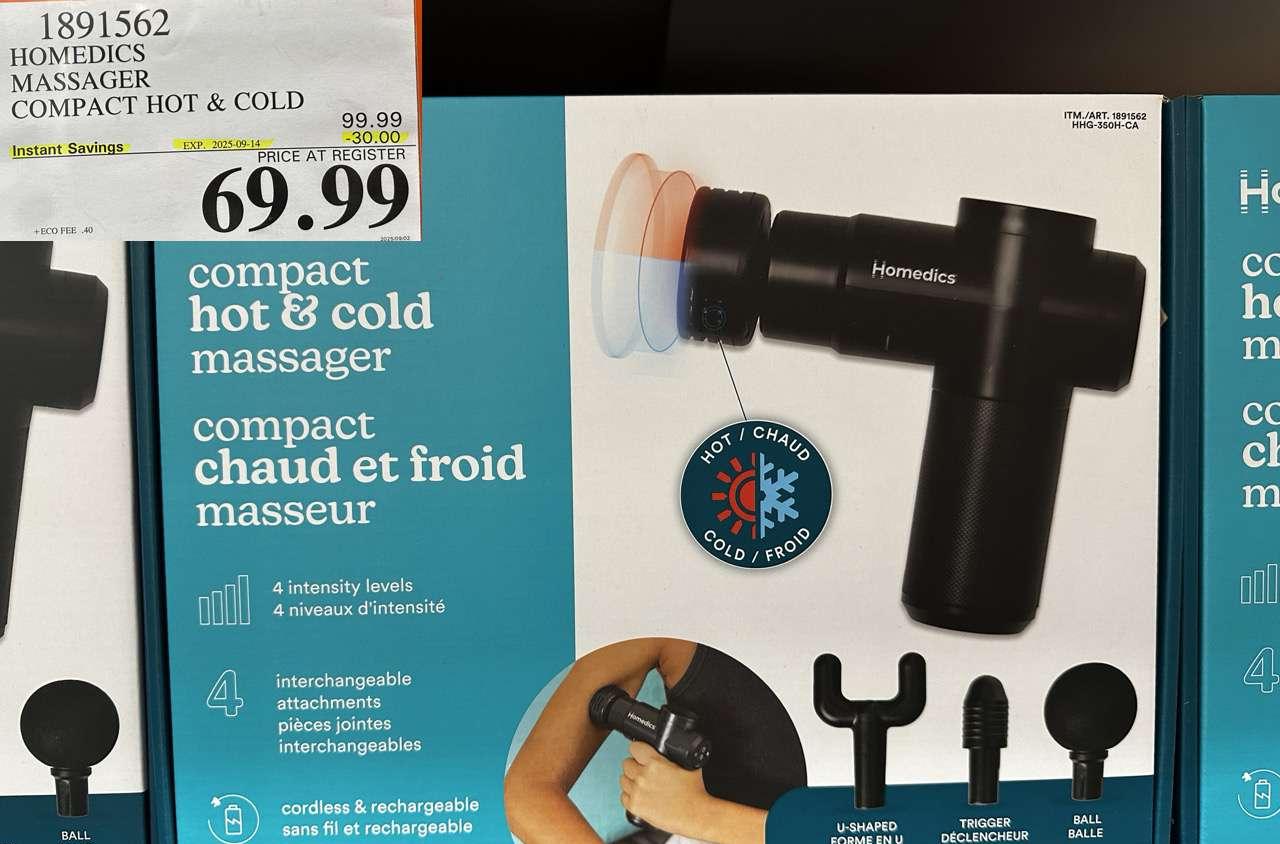 HOMEDICS MASSAGER COMPACT HOT & COLD - Costco Canada deal - Save $30.00 - Health and Beauty