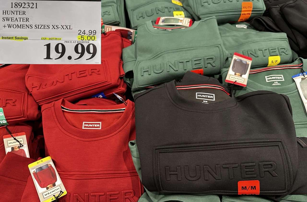 HUNTER SWEATER WOMENS SIZES XS-XXL at Costco
