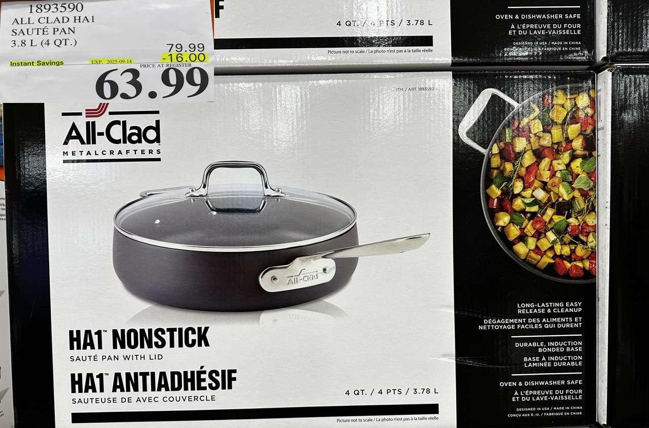 ALL CLAD HA1 SAUTE PAN 3.8L (4QT) at Costco