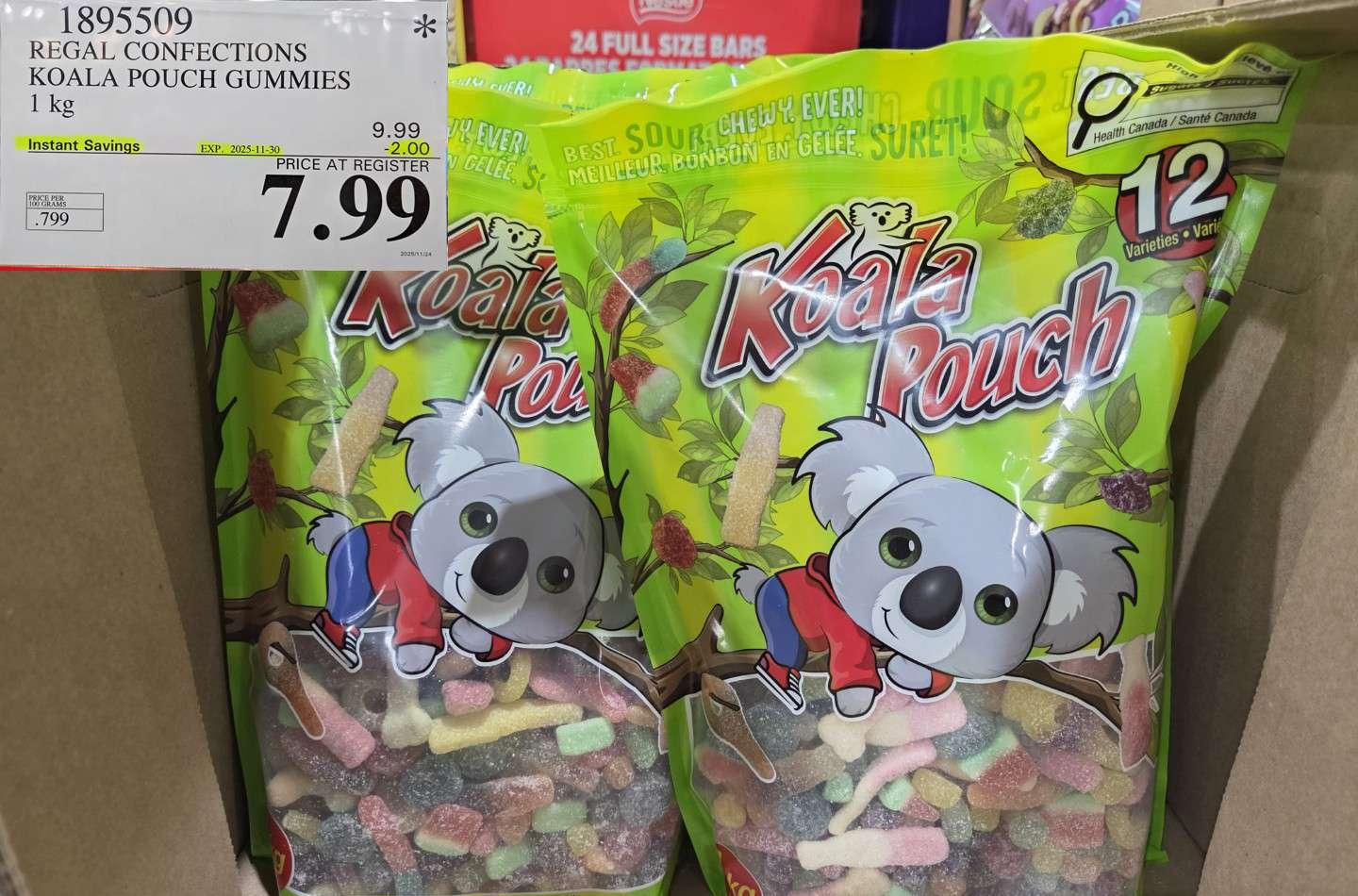 REGAL CONFECTIONS KOALA POUCH GUMMIES 1KG - Costco Canada deal - Save $2.00 - Food & Beverage