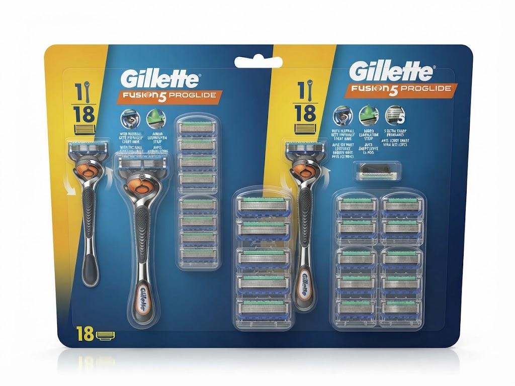 GILLETTE FUSION5 PROGLIDE PACK OF 18 - Costco Canada deal - Save $14.00 - Health and Beauty