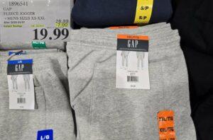 GAP FLEECE JOGGER MENS SIZES S at Costco