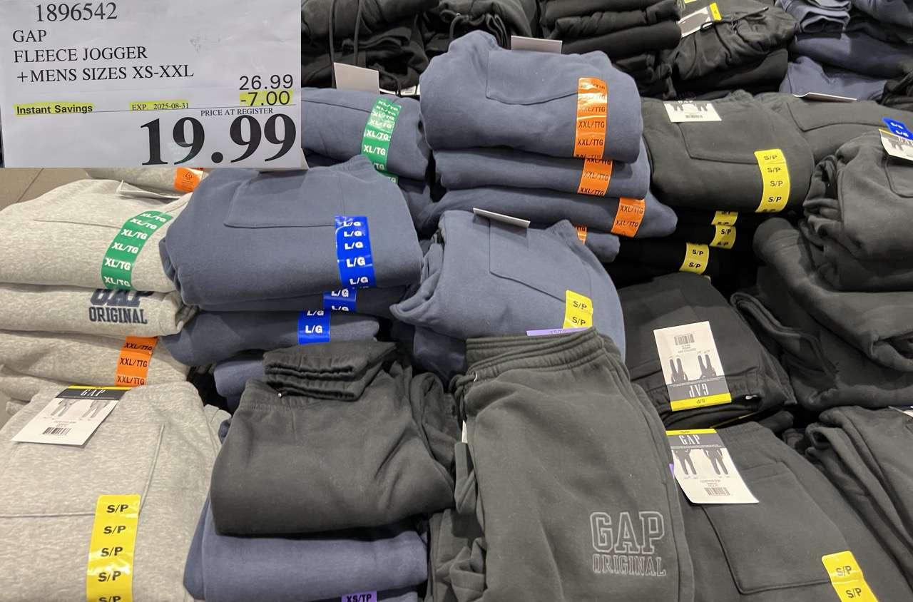 GAP FLEECE JOGGER MENS SIZES XS-XXL at Costco