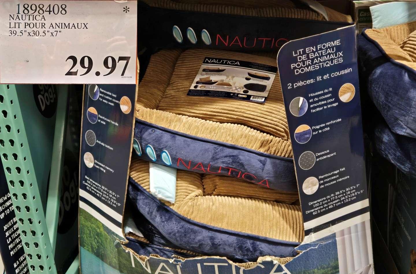 NAUTICA LIT POUR ANIMAUX at Costco