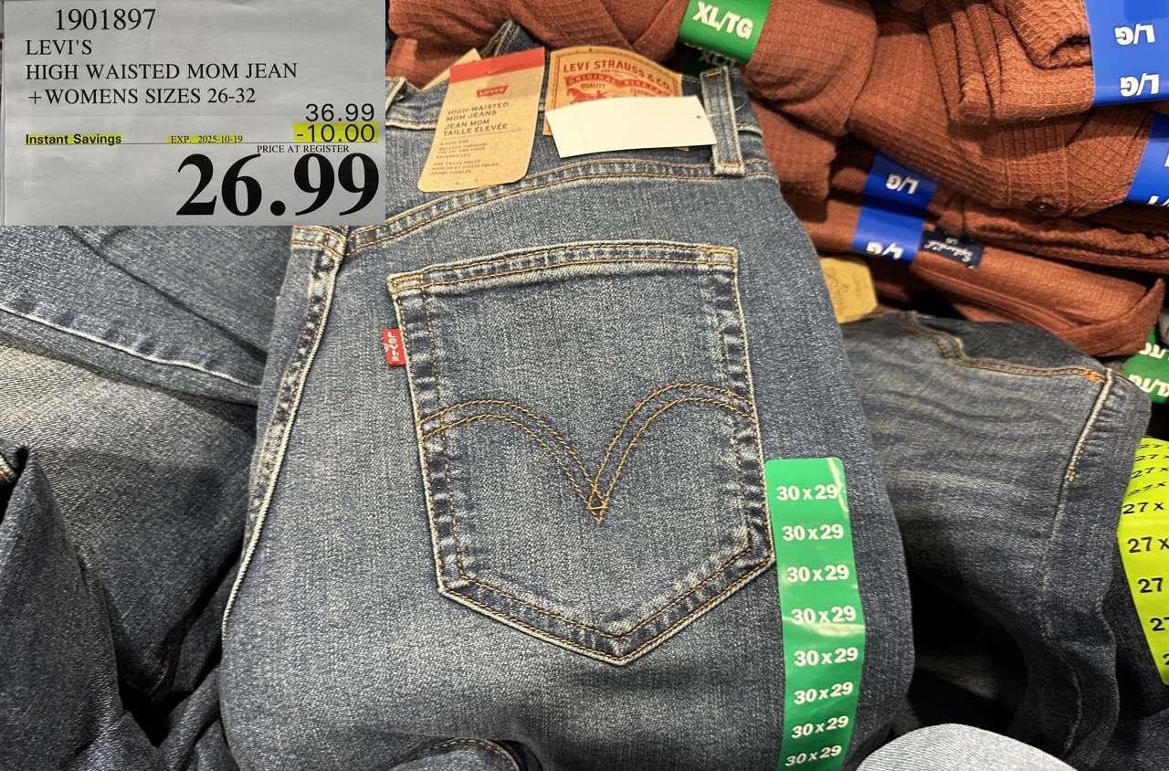 LEVI'S HIGH WAISTED MOM JEAN WOMENS SIZES 26-32 - Costco Canada deal - Save $10.00 - Clothing and Accessories