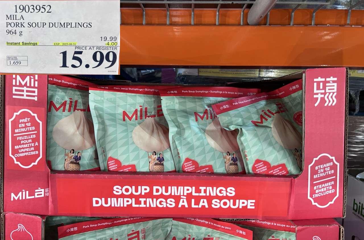 MILA PORK SOUP DUMPLINGS 964G at Costco