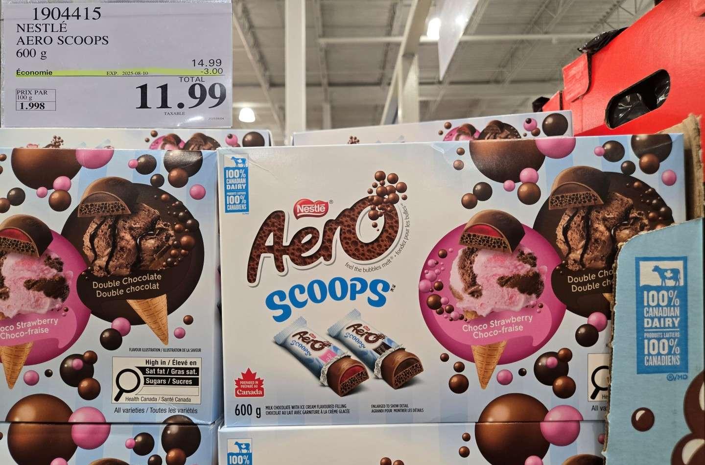 NESTLE AERO SCOOPS 600 G at Costco