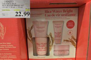 THE FACE SHOP RICE WATER BRIGHT SET 150 ML + 50 ML +30 ML at Costco