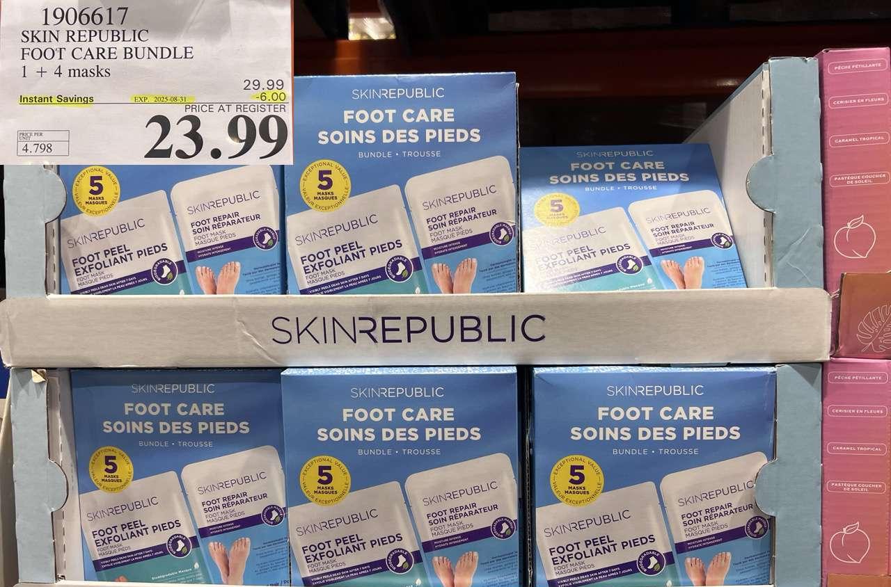 SKIN REPUBLIC FOOT CARE BUNDLE 1 + 4 MASKS at Costco