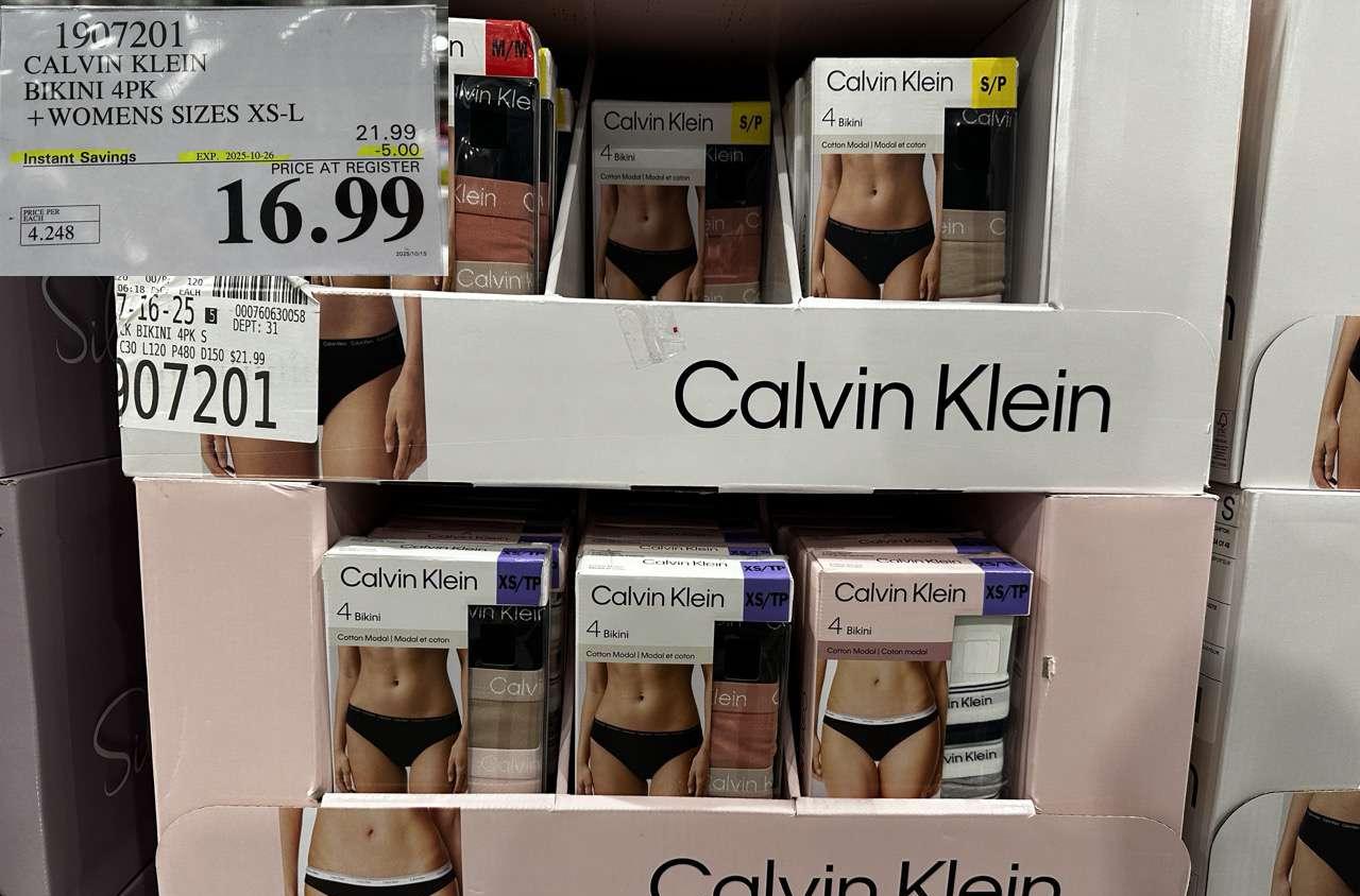 CALVIN KLEIN BIKINI BRIEFS 4PK LADIES SIZES XS-L - Costco Canada deal - Save $5.00 - Clothing and Accessories