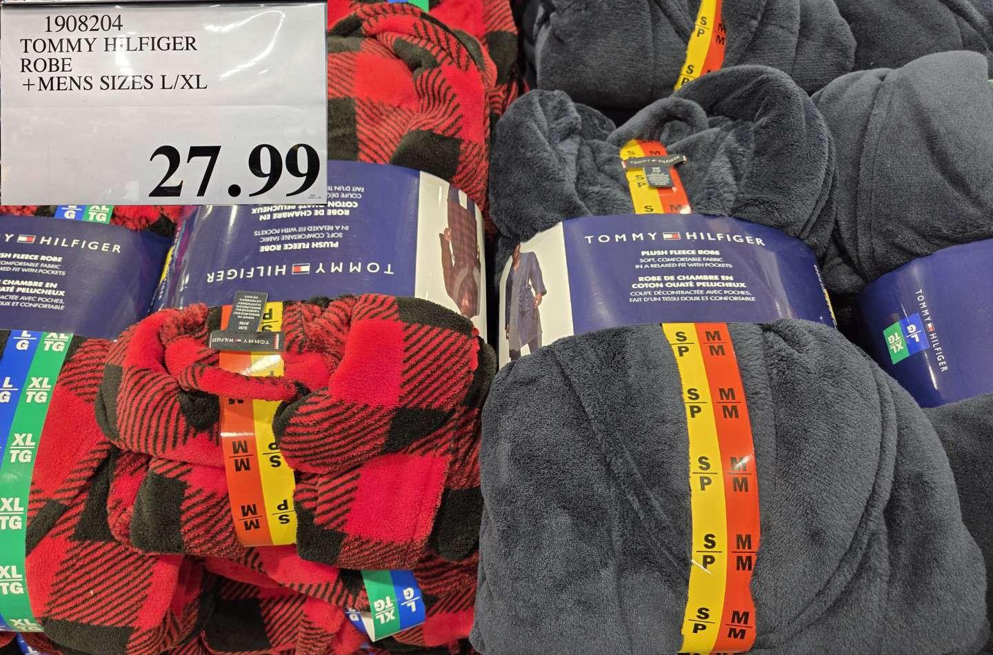 TOMMY HILFIGER ROBE + MENS SIZES S/M-L/XL at Costco