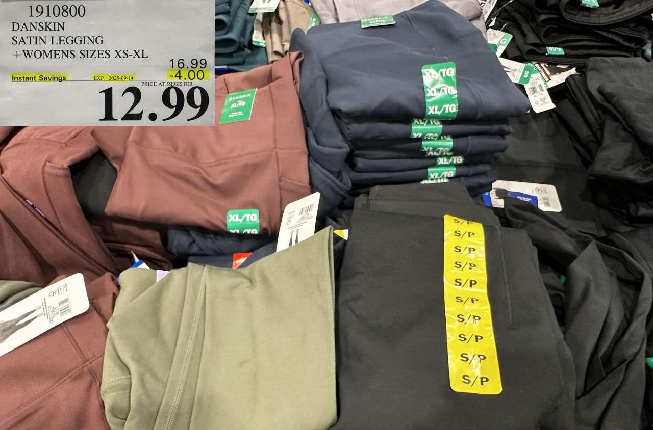 DANSKIN SATIN LEGGING WOMENS SIZES XS-XL - Costco Canada deal - Save $4.00 - Other