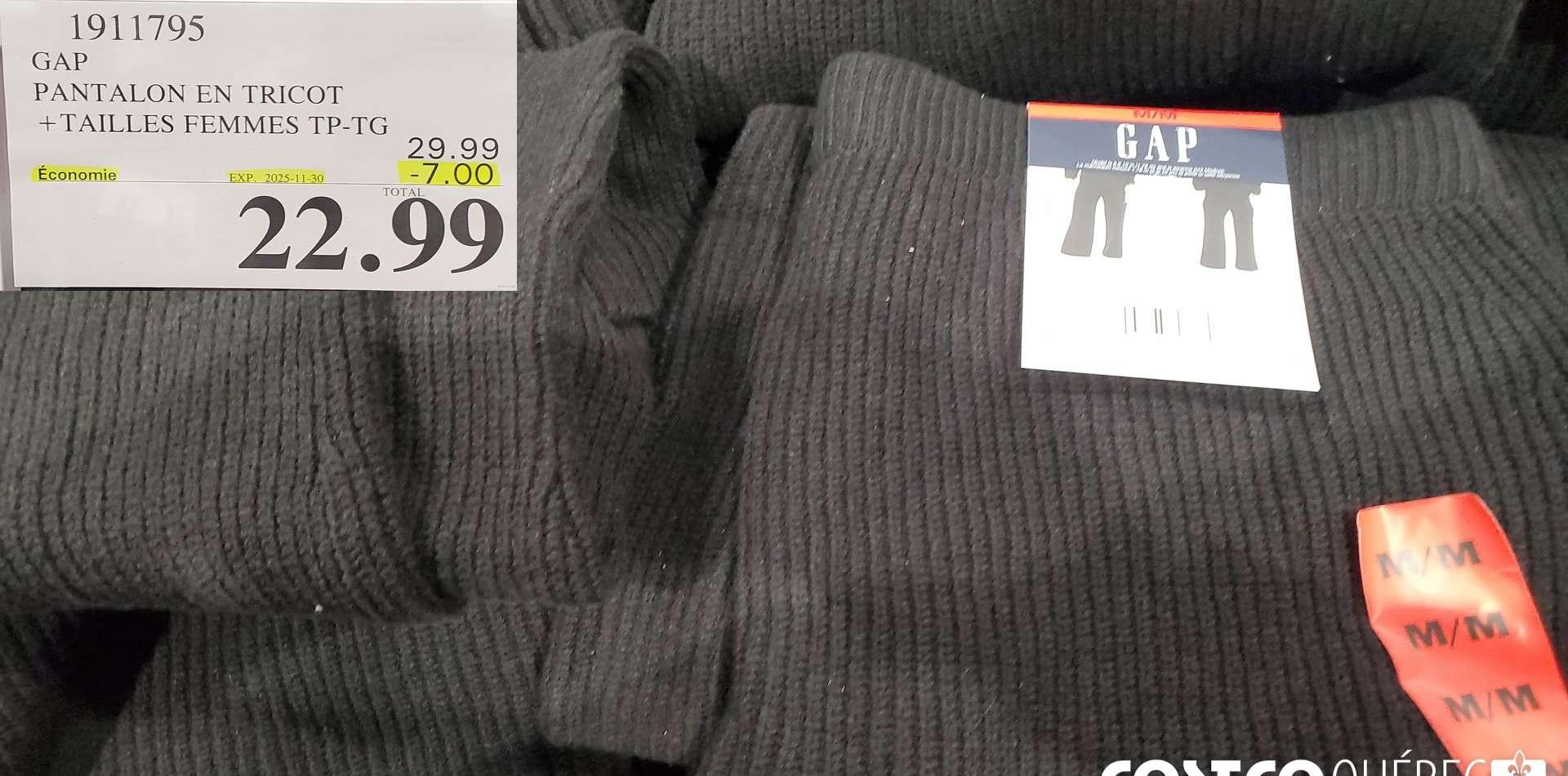 GAP PANTALON EN TRICOT +TAILLES FEMMES TP-TG at Costco