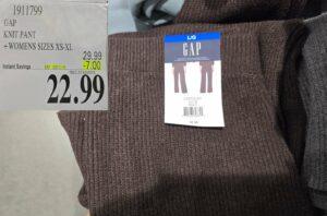 GAP KNIT PANT + WOMENS SIZES XS-XL at Costco
