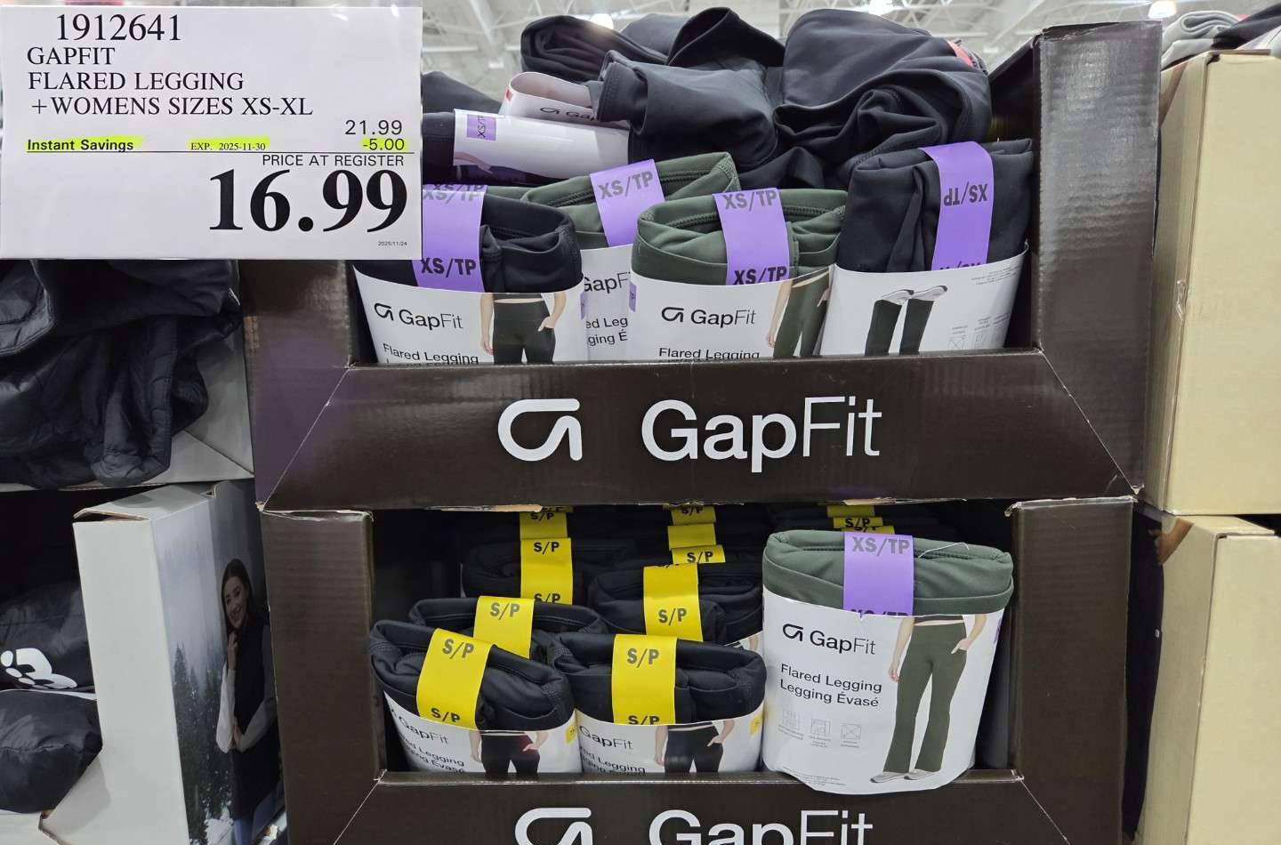 GAPFIT FLARED LEGGING WOMENS SIZES XS-XL - Costco Canada deal - Save $5.00 - Clothing and Accessories