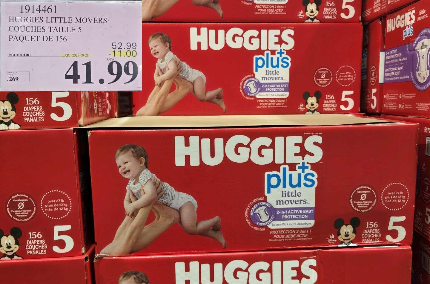 HUGGIES LITTLE MOVERS COUCHES TAILLE 5 PAQUET DE 156 at Costco