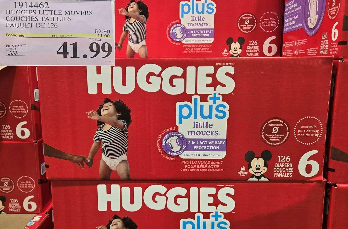 HUGGIES LI iLE MOVERS COUCHES TAILLE 6  PAQUET DE 126 at Costco