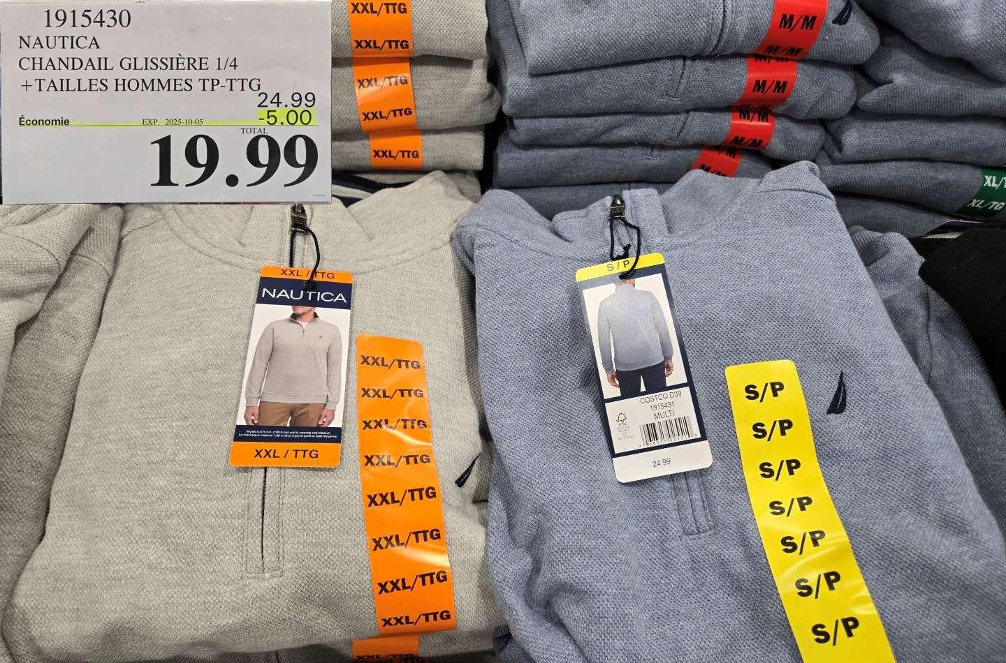 NAUTICA CHANDAIL GLISSIERE 1/4 +TAILLES HOMMES TP-TTG at Costco