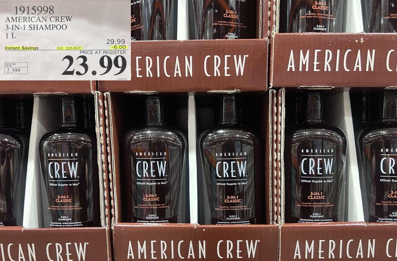 AMERICAN CREW 3-IN-1 SHAMPOO 1L at Costco
