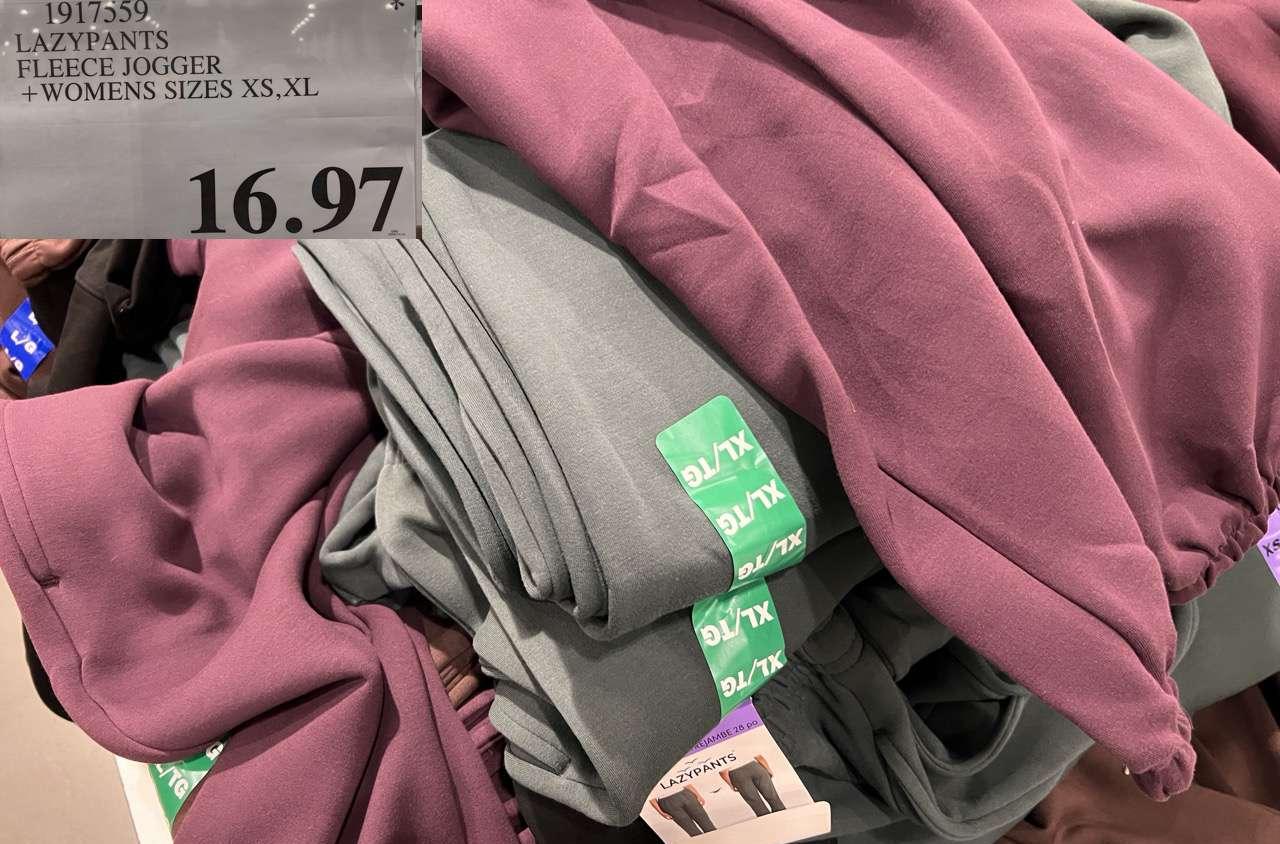 LAZYPANTS FLEECE JOGGER WOMENS SIZES S-XL at Costco
