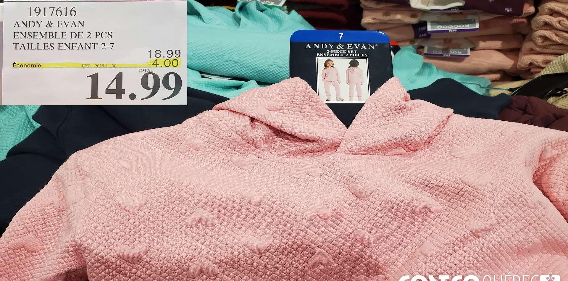 ANDY & EVAN ENSEMBLE DE 2 PCS TAILLES ENFANT 2-7 at Costco