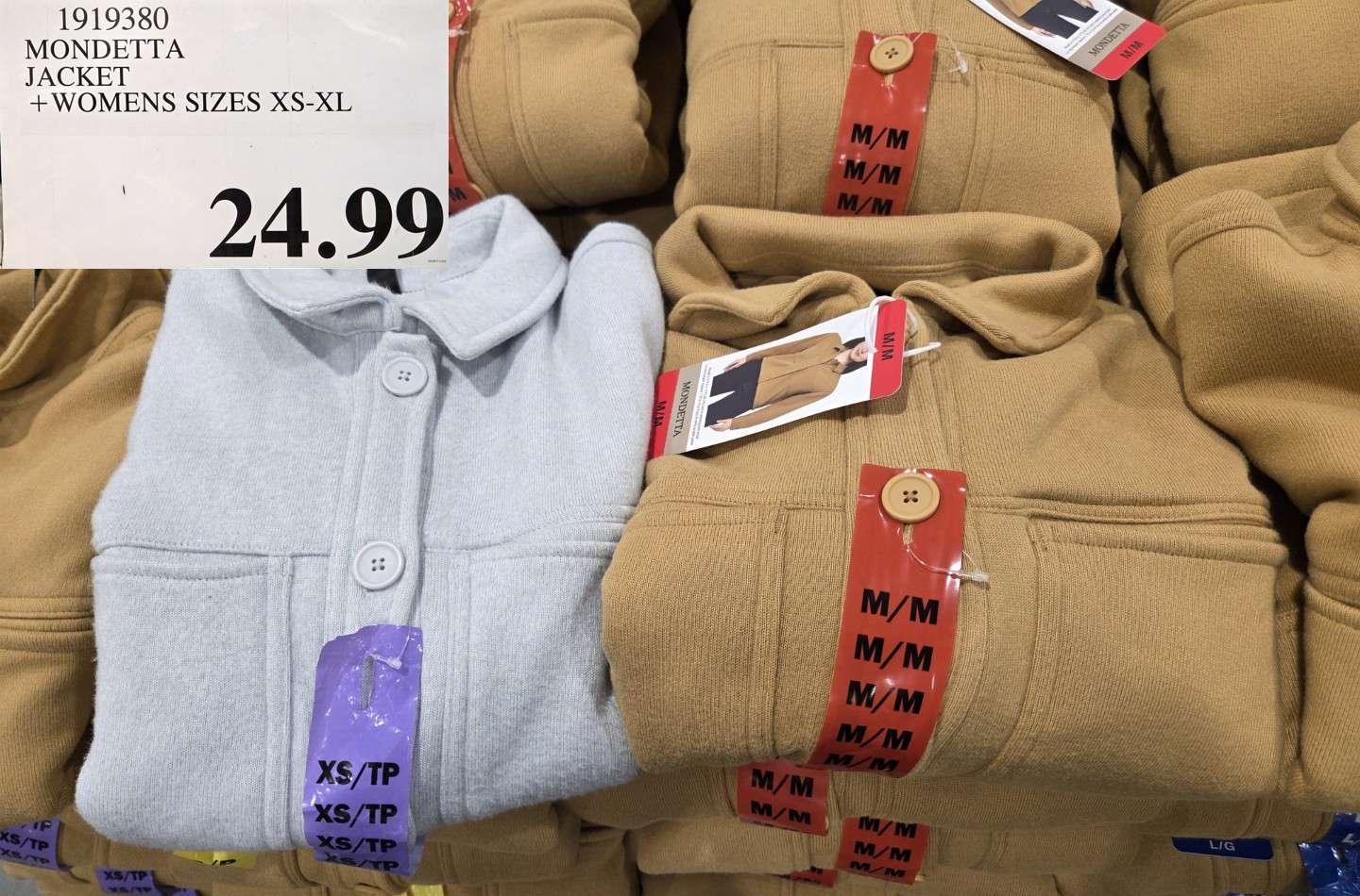 MONDETTA CROPPED JACKET WOMENS SIZES XS-XL at Costco