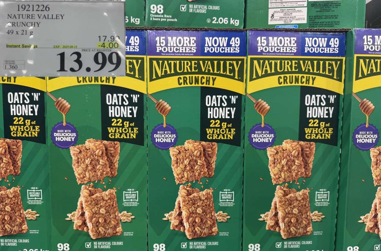 NATURE VALLEY CRUNCHY 49 X 21G - Costco Canada deal - Save $4.00 - Other