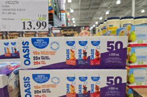 OASIS ASSORTED JUICES 50 x 200 mL at Costco