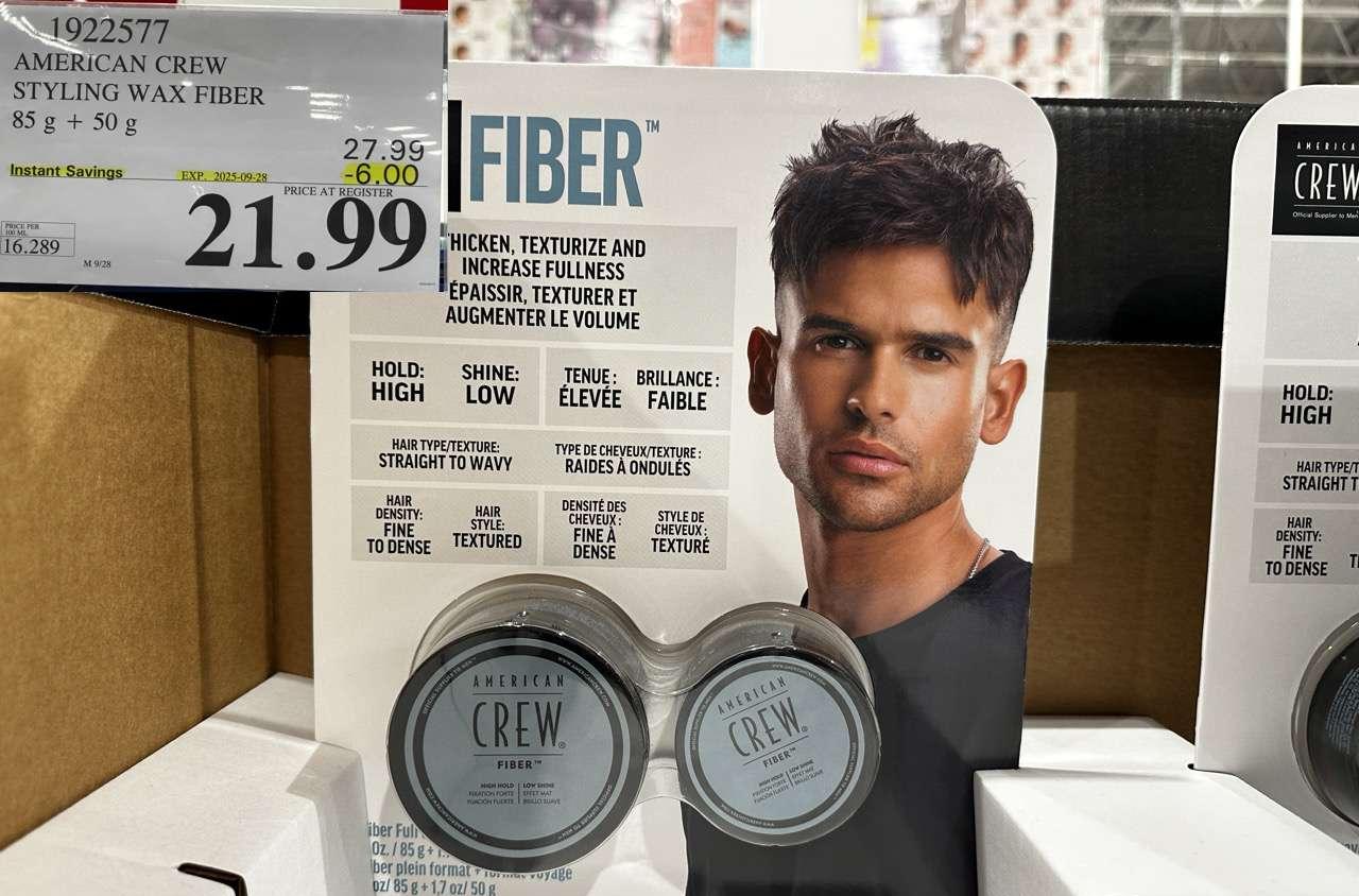 AMERICAN CREW STYLING WAX FIBER 85G + 50G at Costco
