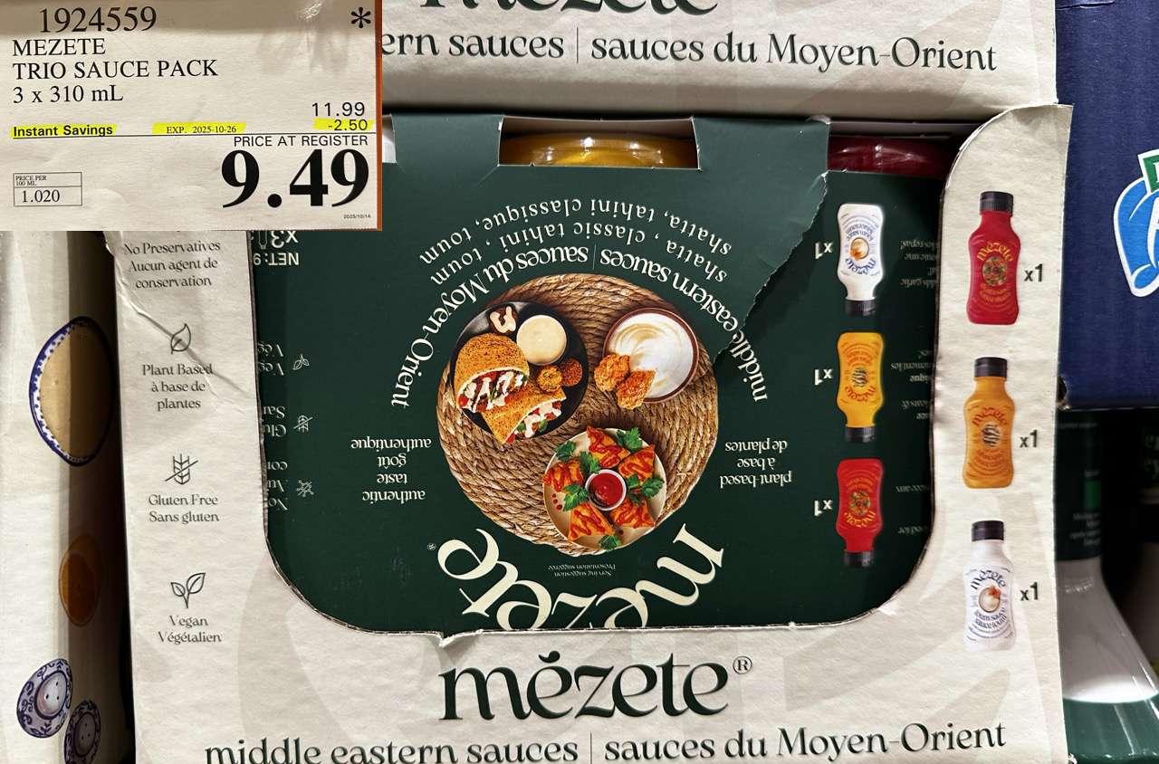 MEZETE TRIO SAUCE PACK 3 X 310ML - Costco Canada deal - Save $2.50 - Food & Beverage
