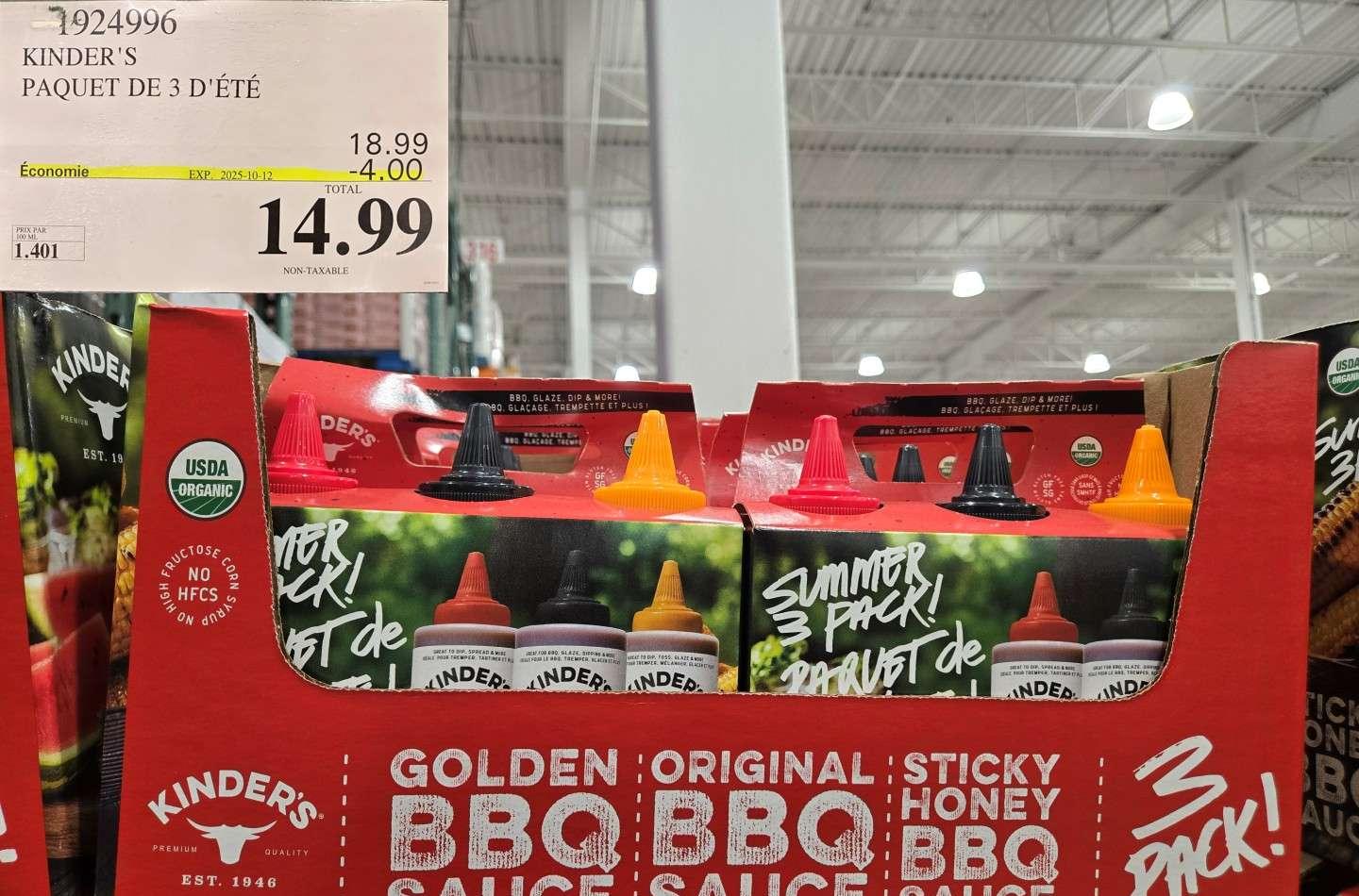 KINDER'S PAQUET DE 3 D'ETE at Costco